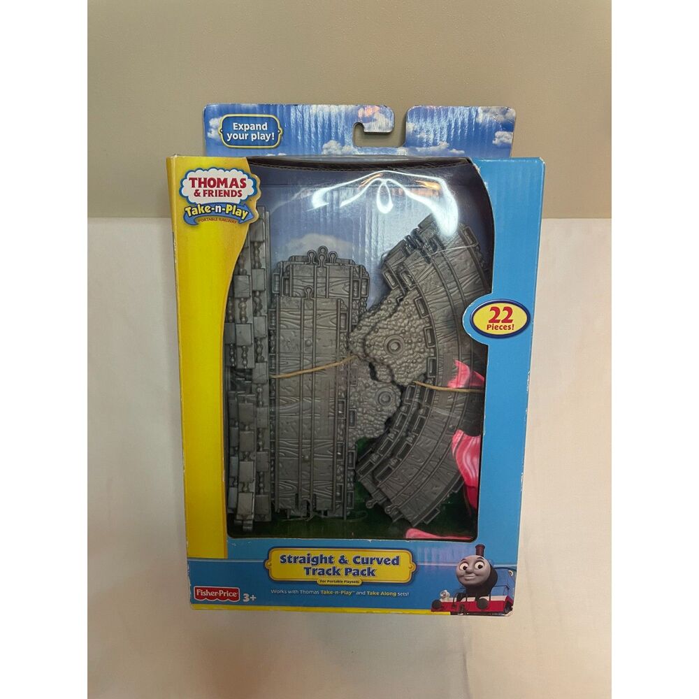 Fisher-Price Thomas & Friends Take-n-Play Straight and Curved Track Pack- NIB